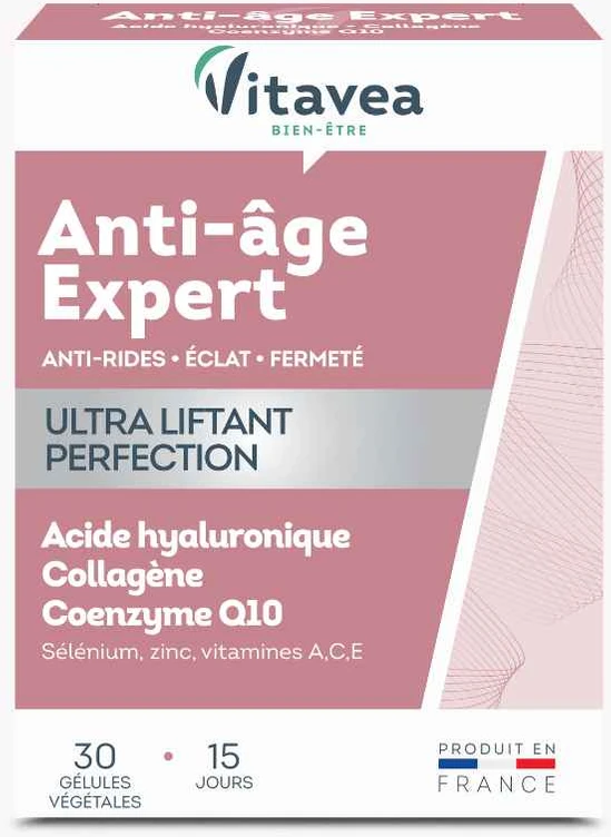 VITAVEA Anti-Age expert lėtinantis senėjimą, 30 augalinės kilmės kapsulių