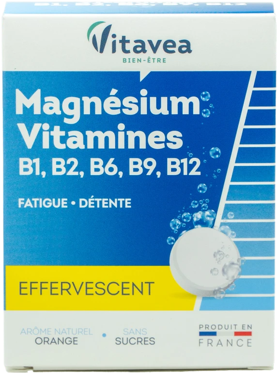 VITAVEA Magnis, vitaminai B1, B2, B6, B9, B12, 24 tirpstančios tabletės