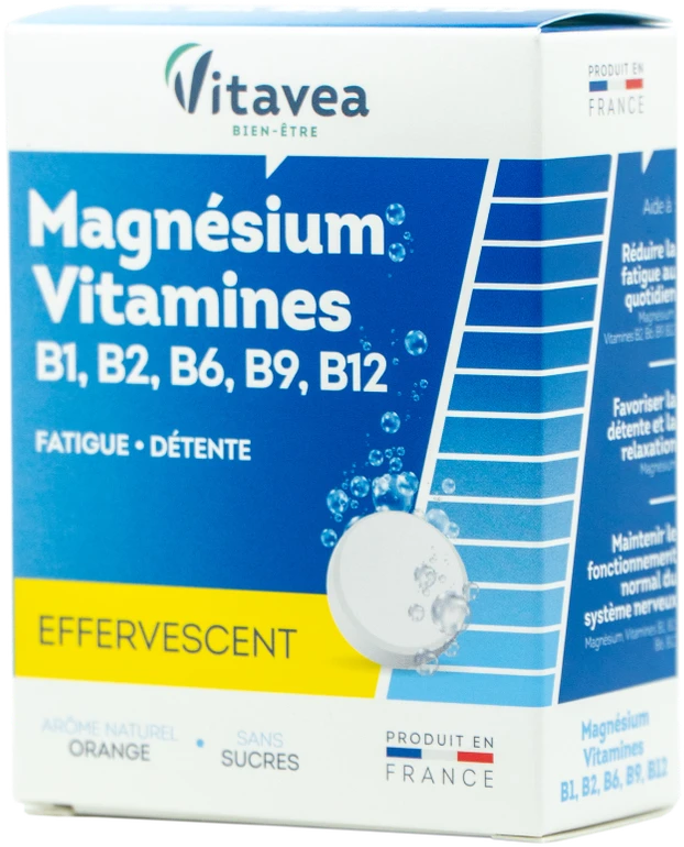 VITAVEA Magnis, vitaminai B1, B2, B6, B9, B12, 24 tirpstančios tabletės