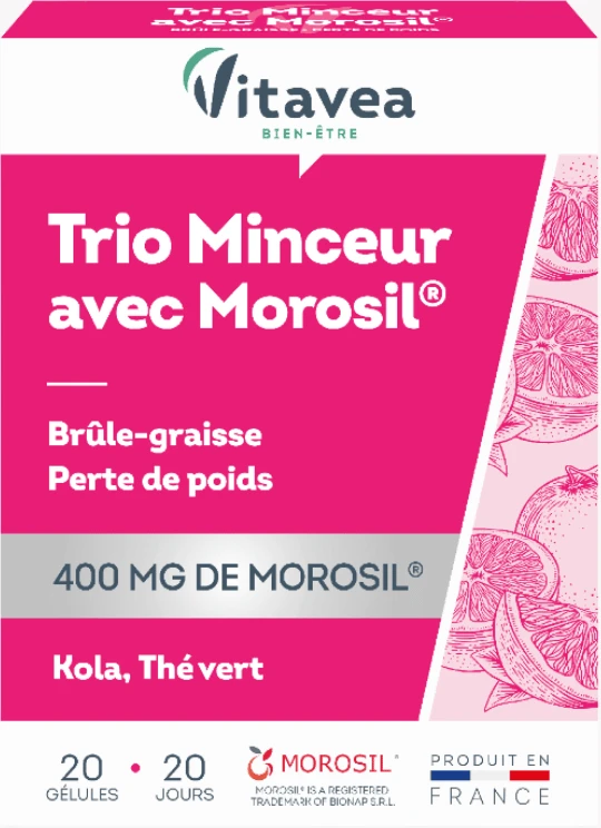 VITAVEA Trio Minceur su MOROSIL® svorio kontrolei, 20 augalinės kilmės kapsulių