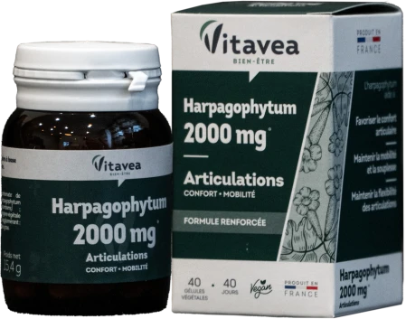 Prancūzija Vitavea Gulsčiojo inkaruočio ekstraktas 2000 mg, 40 augalinės kilmės kapsulių