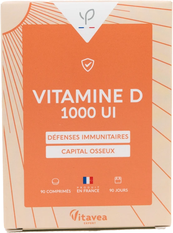 Vitavea Vitaminas D3 1000TV, 90 tablečių
