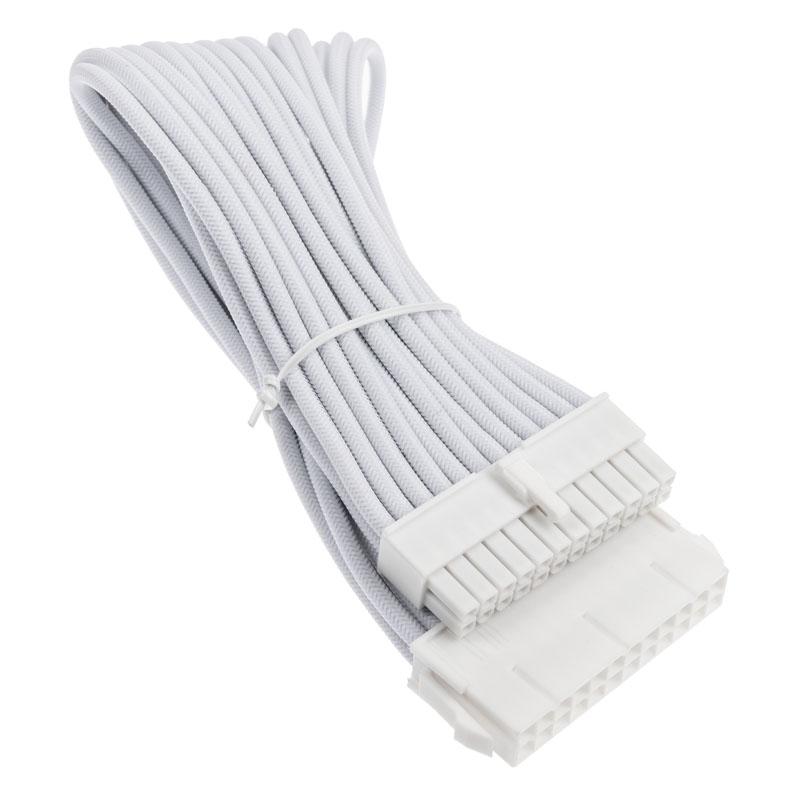 SilverStone maitinimo ilgintuvas SST-PP07E-MBW-V2, 24 kontaktų ATX (baltas, 30 cm)