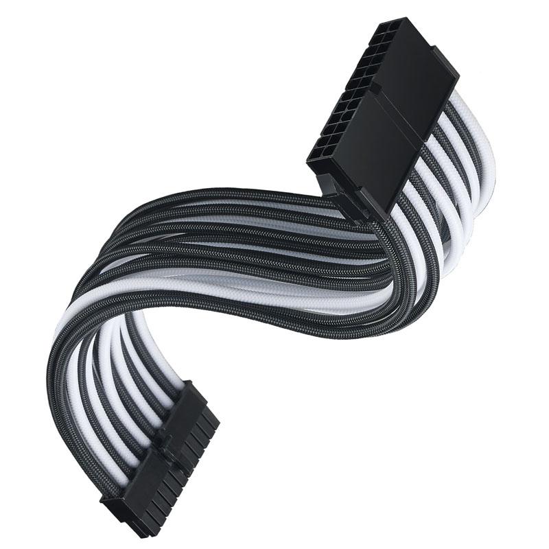 SilverStone ATX 24-Pin-Cable, 300mm - juodos spalvos/baltos spalvos