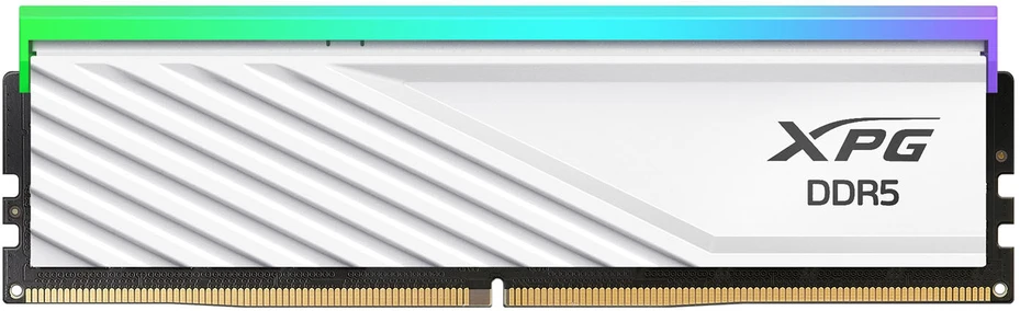 ADATA XPG LANCER BLADE RGB DDR5-6000 RAM, CL30, AMD EXPO, Intel XMP® 64 GB dvigubas rinkinys, baltas