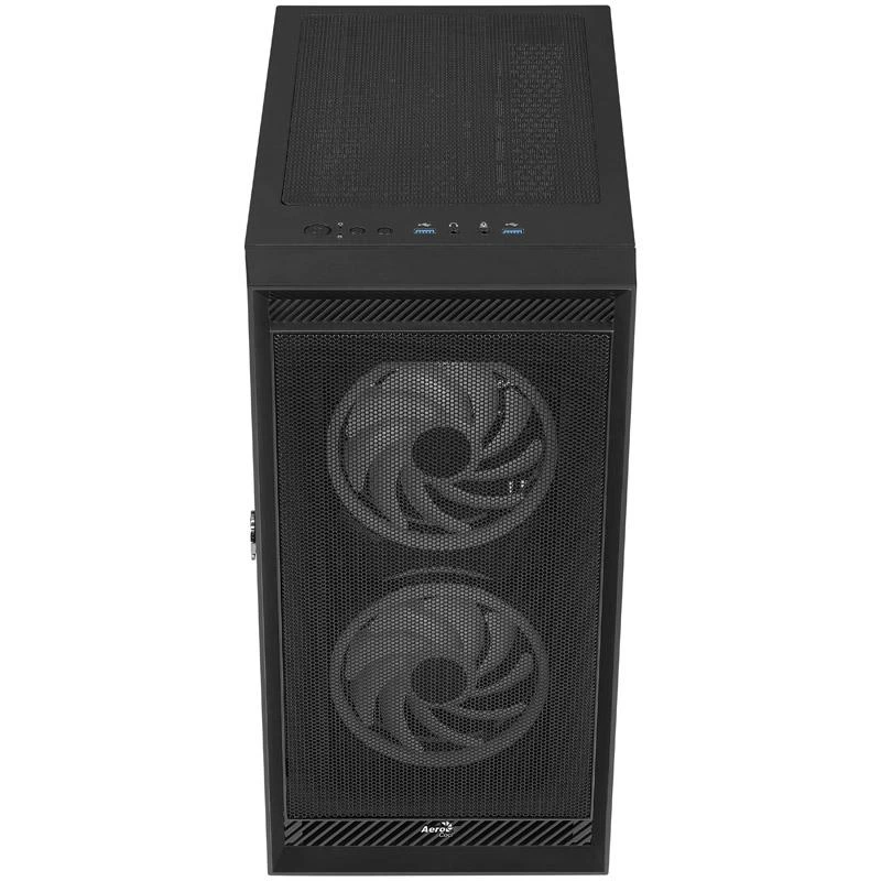 „Aerocool Graphite v3 Mid Tower“ – Juodas