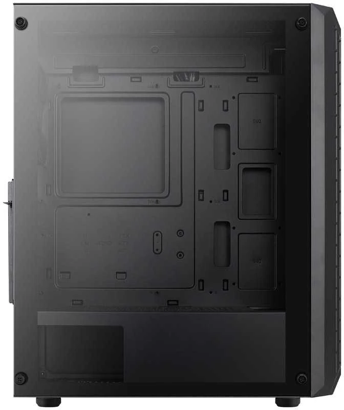 Aerocool Beam-G-BK-v1 Midi-Tower, Tempered Glass - juodos spalvos