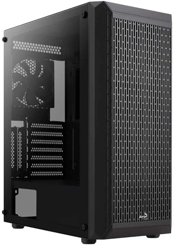 Aerocool Beam-G-BK-v1 Midi-Tower, Tempered Glass - juodos spalvos