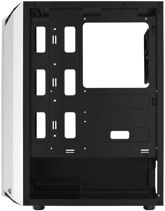 Aerocool Bionic v1 Mid Tower, RGB, Tempered Glass – Juodas/Baltas