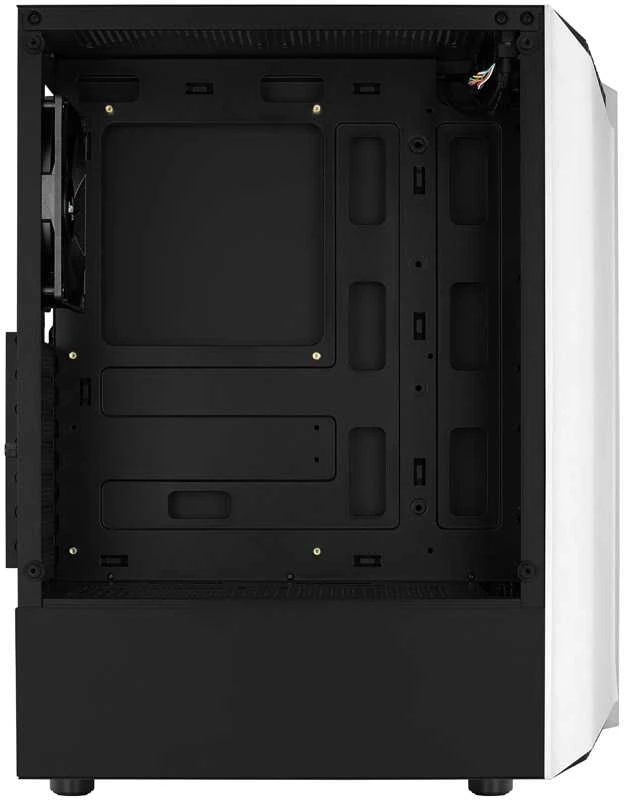 Aerocool Bionic v1 Mid Tower, RGB, Tempered Glass – Juodas/Baltas