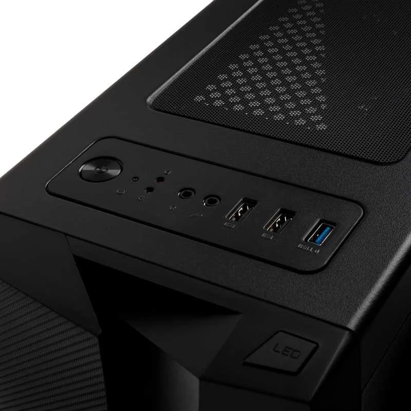 AEROCOOL AEROPGSBOLT-BK-RGB PC dėklas ATX Aerocool BOLT RGB USB 3.0 - 1x120mm Juodas FAN