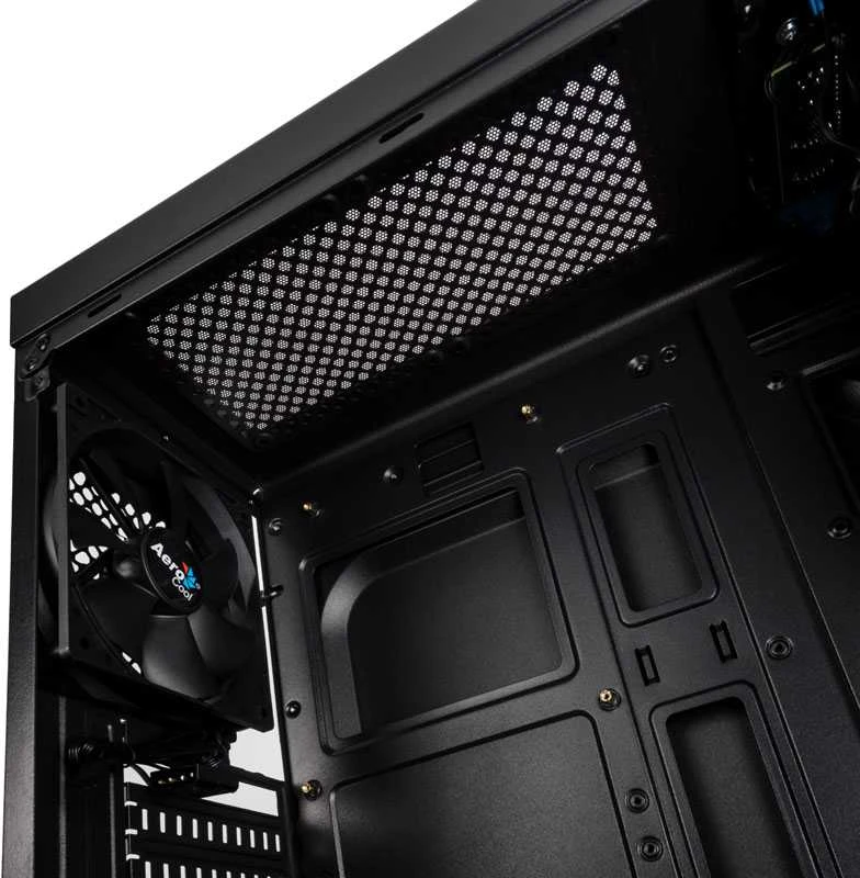 AEROCOOL AEROPGSBOLT-BK-RGB PC dėklas ATX Aerocool BOLT RGB USB 3.0 - 1x120mm Juodas FAN