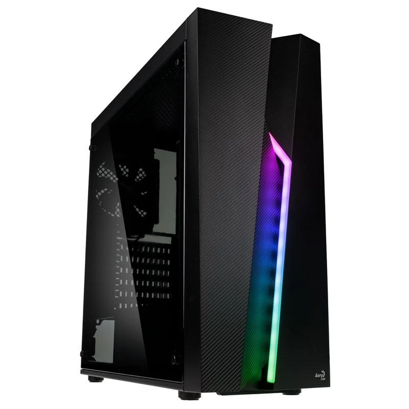 AEROCOOL AEROPGSBOLT-BK-RGB PC dėklas ATX Aerocool BOLT RGB USB 3.0 - 1x120mm Juodas FAN