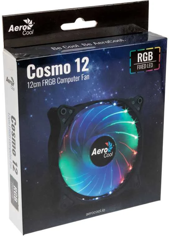 Aerocool Cosmo 12 Kompiuterio korpusui Ventiliatorius 12 cm Juoda