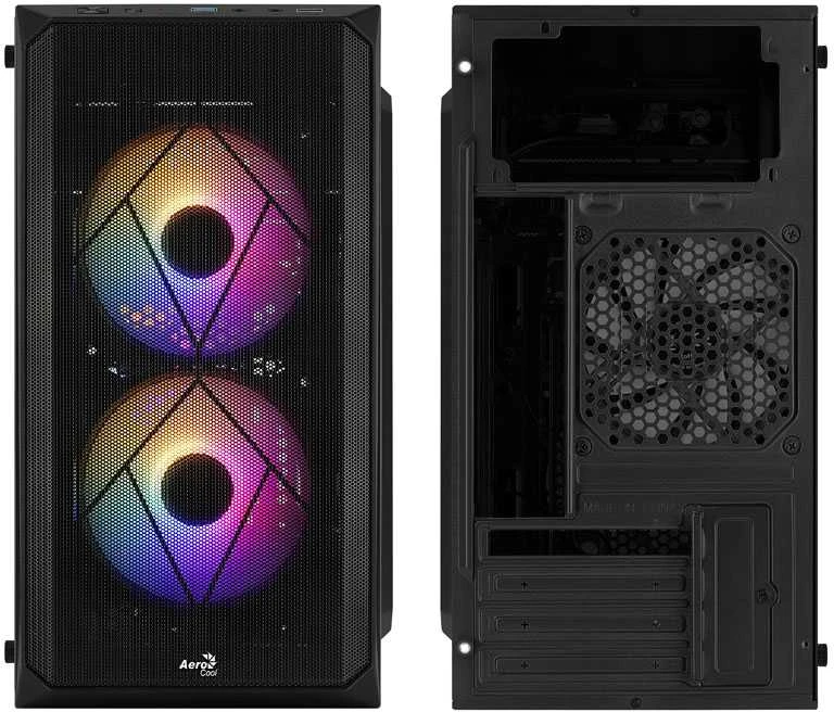 AEROCOOL PGS CS-107-A-BK-v2 FRGB - PC dėklas