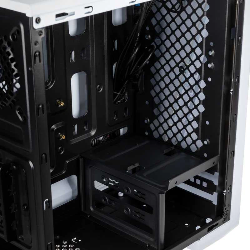 AEROCOOL AEROPGSCYLONMINI-WH PC dėklas Micro-ATX Aerocool CYLON MINI RGB Baltas - USB3.0