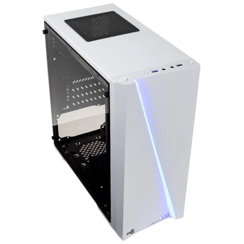 AEROCOOL AEROPGSCYLONMINI-WH PC dėklas Micro-ATX Aerocool CYLON MINI RGB Baltas - USB3.0