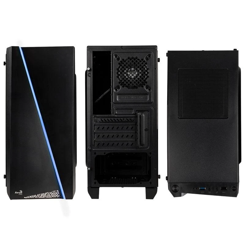 AEROCOOL AEROPGSCYLONMINI-BK PC dėklas Micro-ATX be maitinimo šaltinio Aerocool CYLON MINI RGB - USB3.0