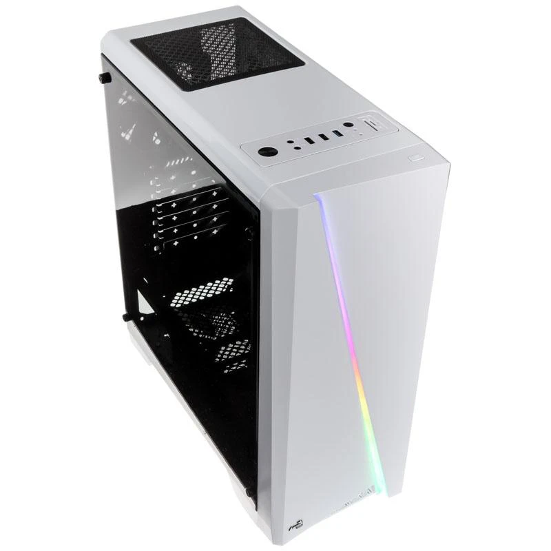 AEROCOOL AEROPGSCYLON-WH PC dėklas ATX be maitinimo šaltinio Aerocool CYLON RGB - USB3.0 Baltas