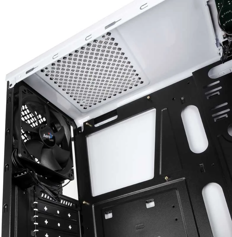 AEROCOOL AEROPGSCYLON-WH PC dėklas ATX be maitinimo šaltinio Aerocool CYLON RGB - USB3.0 Baltas