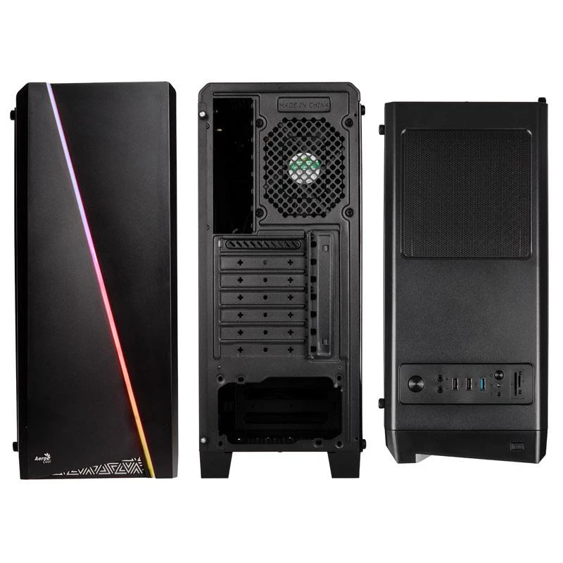 AEROCOOL AEROPGSCYLON-BK PC dėklas ATX wit
