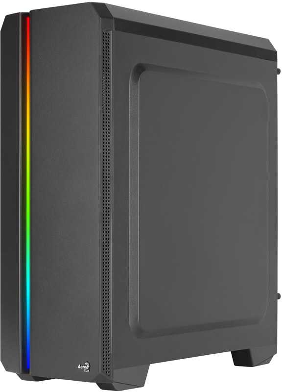 Aerocool Genesis ARGB V1 midi bokštas, akrilinis stiklas - juodas