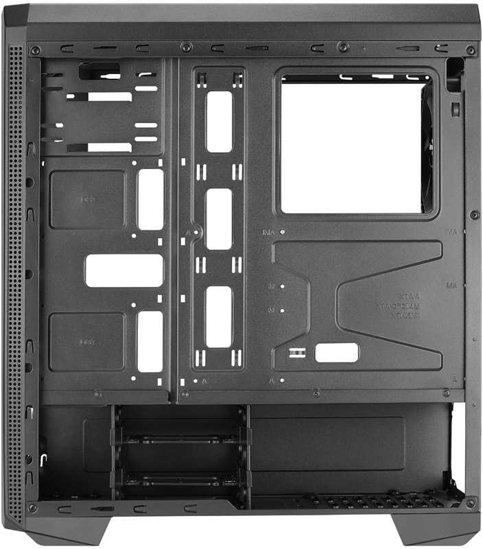 Aerocool Genesis ARGB V1 midi bokštas, akrilinis stiklas - juodas