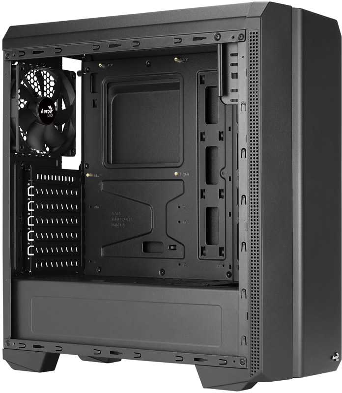 Aerocool Genesis ARGB V1 midi bokštas, akrilinis stiklas - juodas