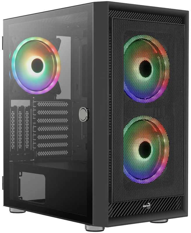 „Aerocool Graphite v3 Mid Tower“ – Juodas