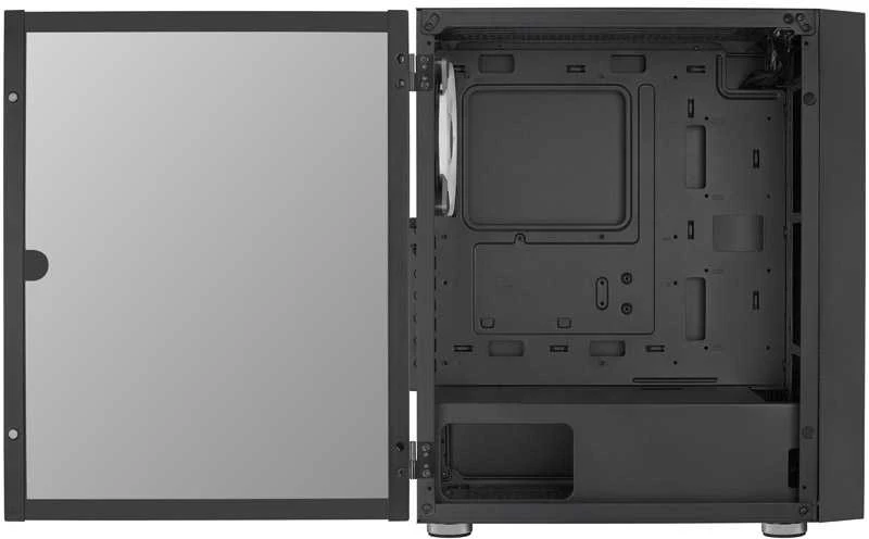 „Aerocool Graphite v3 Mid Tower“ – Juodas