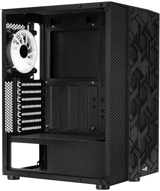 Aerocool Hive-G-BK-v3 „Midi Tower“ Juoda