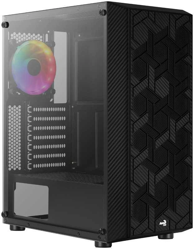 Aerocool Hive-G-BK-v3 „Midi Tower“ Juoda