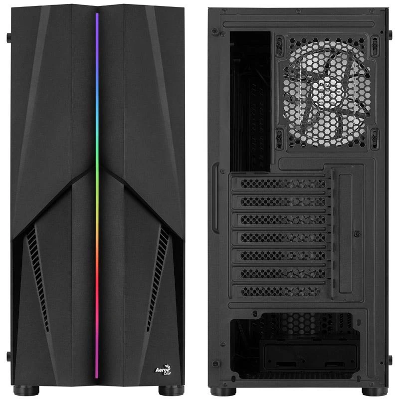 AEROCOOL PGS MECHA-G-BK-v2 ARGB Juodas Mid Tower PC dėklas