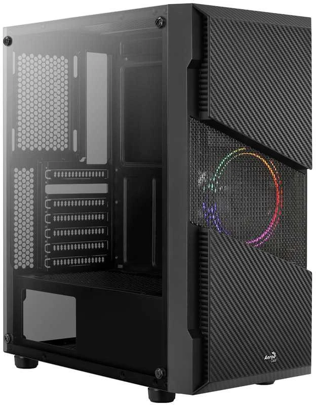 Aerocool Menace Saturn FRGB „Midi Tower“ Juoda