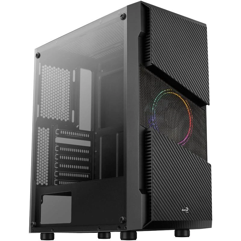 Aerocool Menace Saturn FRGB „Midi Tower“ Juoda