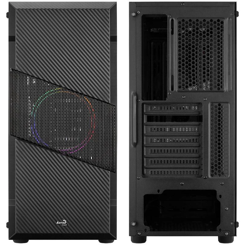 Aerocool Menace Saturn FRGB „Midi Tower“ Juoda