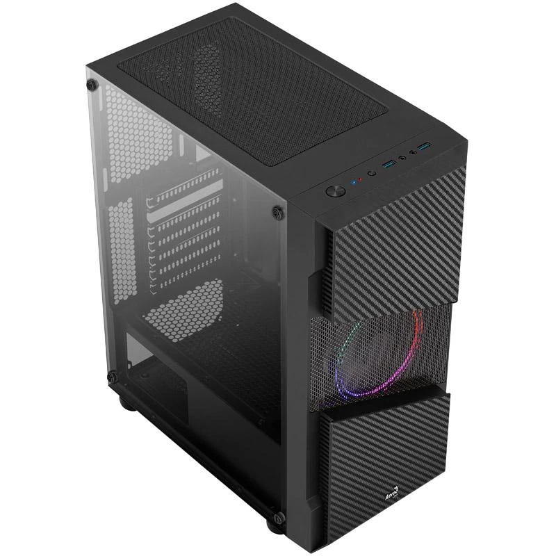 Aerocool Menace Saturn FRGB „Midi Tower“ Juoda