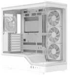 „Aerocool P500A“ kompiuterio korpusas, vidutinio dydžio bokštas, ATX, grūdintas stiklas, RGB – Baltas