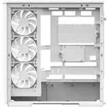 „Aerocool P500A“ kompiuterio korpusas, vidutinio dydžio bokštas, ATX, grūdintas stiklas, RGB – Baltas
