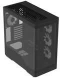 „Aerocool P500A“ kompiuterio korpusas, vidutinio dydžio bokštas, ATX, grūdintas stiklas, RGB - Juodas
