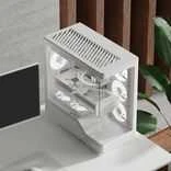 „Aerocool P500A“ kompiuterio korpusas, vidutinio dydžio bokštas, ATX, grūdintas stiklas, RGB – Baltas