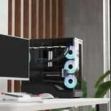 „Aerocool P500A“ kompiuterio korpusas, vidutinio dydžio bokštas, ATX, grūdintas stiklas, RGB - Juodas