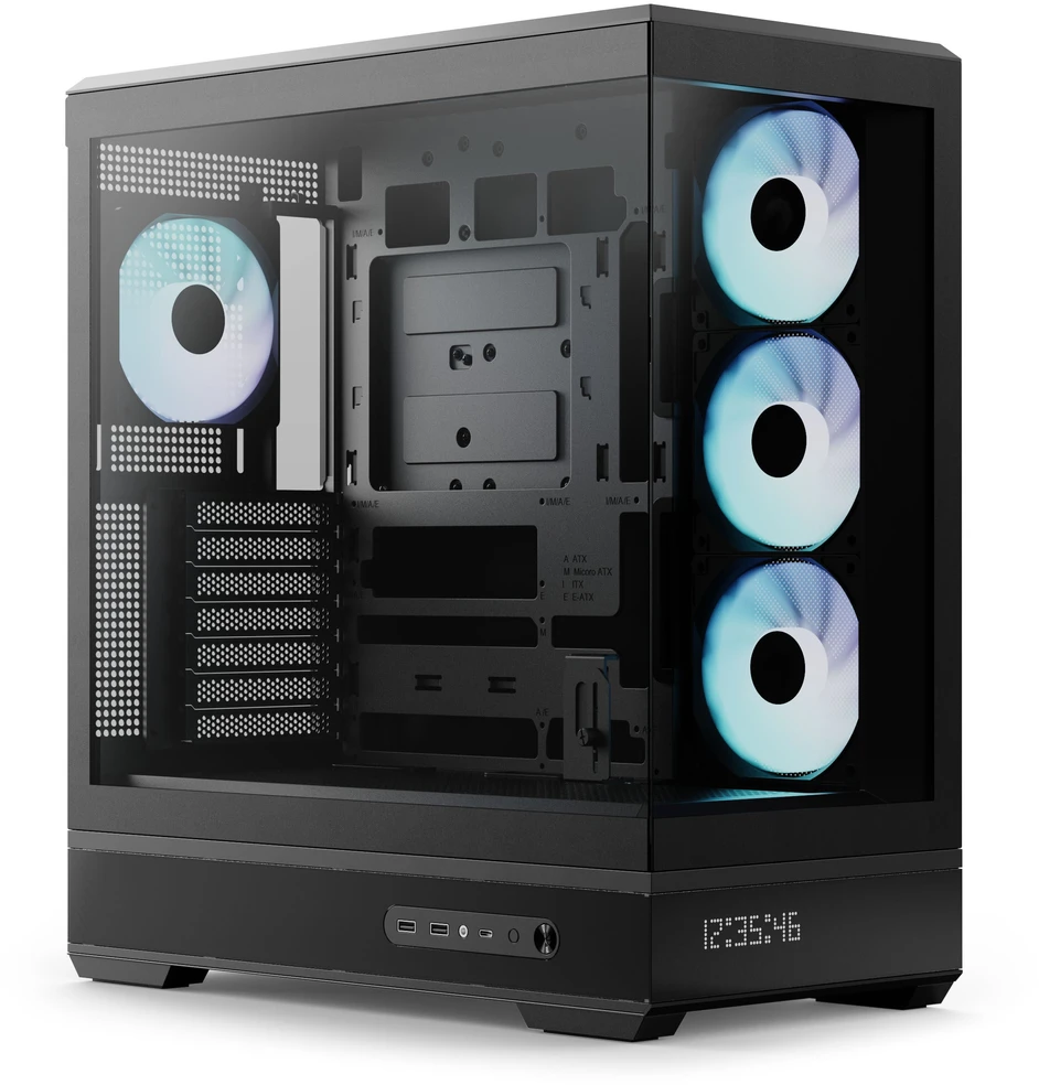 „Aerocool P500B“ kompiuterio korpusas, „Midi Tower“, ATX, grūdintas stiklas, RGB ir juodas