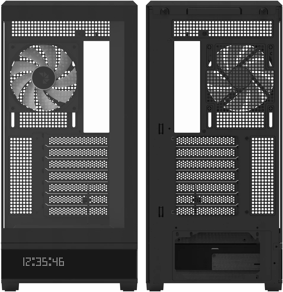 „Aerocool P500B“ kompiuterio korpusas, „Midi Tower“, ATX, grūdintas stiklas, RGB ir juodas