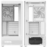 „Aerocool P500B“ kompiuterio korpusas, vidutinio dydžio bokštas, ATX, grūdintas stiklas, RGB - Baltos