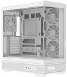 „Aerocool P500B“ kompiuterio korpusas, vidutinio dydžio bokštas, ATX, grūdintas stiklas, RGB - Baltos