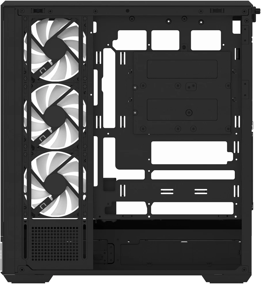 „Aerocool P500B“ kompiuterio korpusas, „Midi Tower“, ATX, grūdintas stiklas, RGB ir juodas