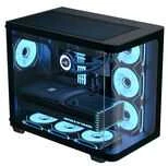 „Aerocool P500C“ kompiuterio korpusas, vidutinio dydžio bokštas, ATX, grūdintas stiklas – Juodas