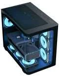 „Aerocool P500C“ kompiuterio korpusas, vidutinio dydžio bokštas, ATX, grūdintas stiklas – Juodas