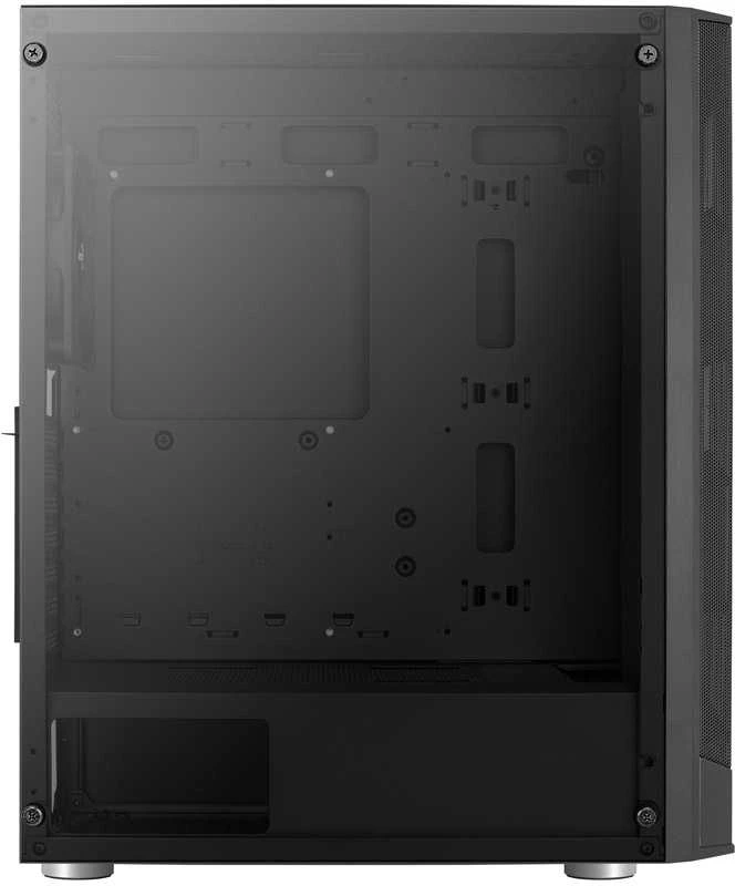„Aerocool Prism Mid Tower“ korpusas, grūdintas stiklas – Juodas